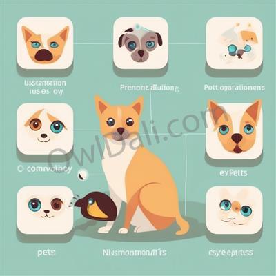 What are common eye conditions in pets?