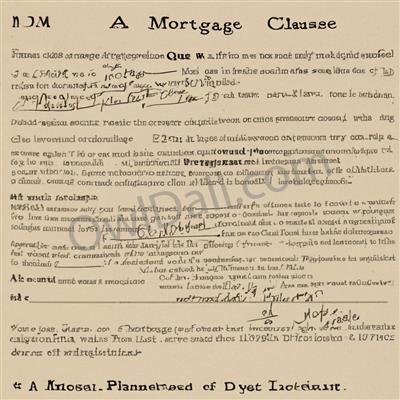 What is a mortgage clause?