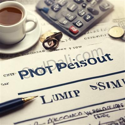 What to do with a lump sum pension payout